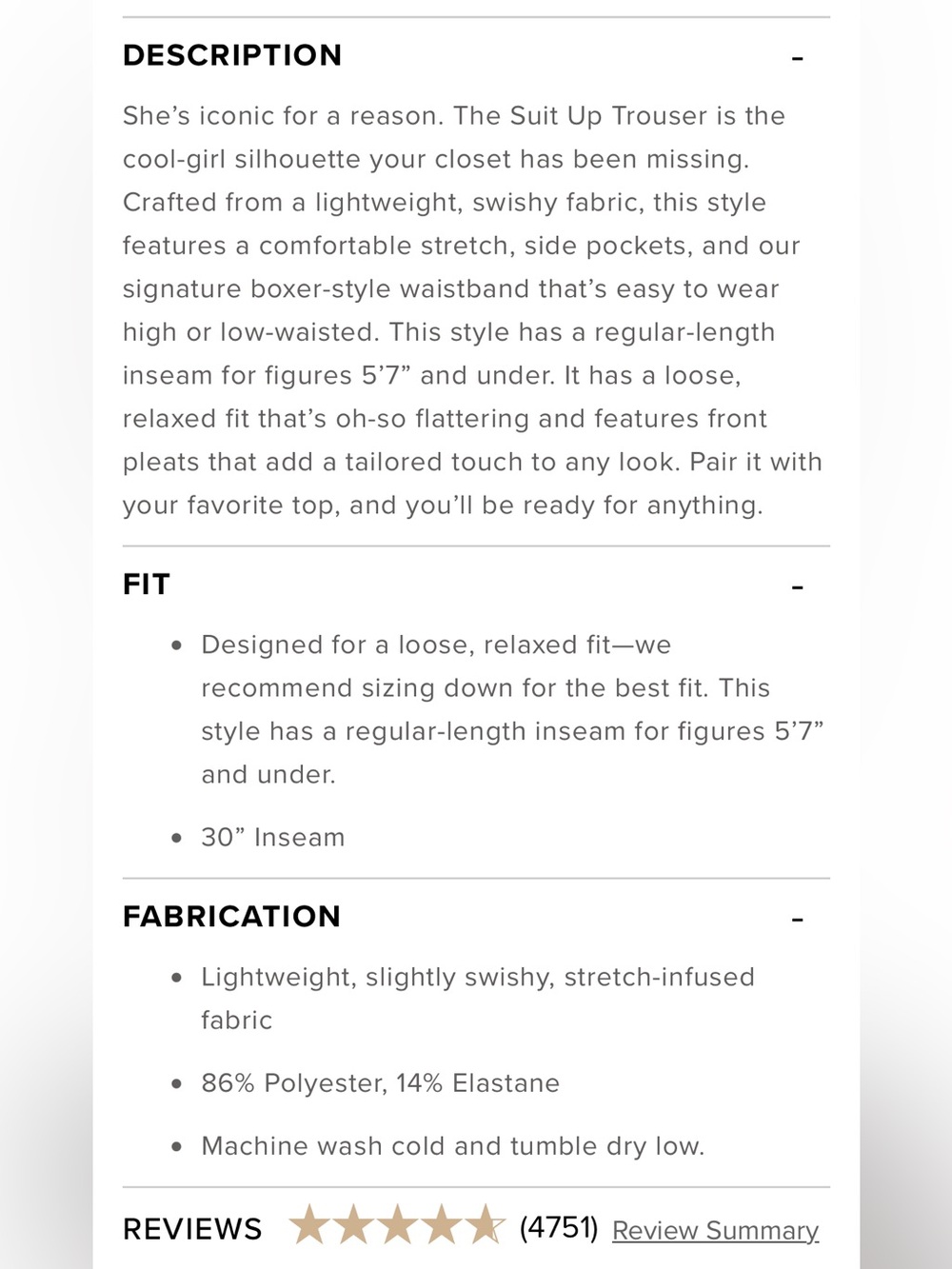 ALO Yoga Suit Up Trouser - Picture 4 of 14